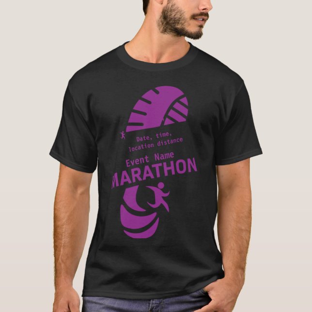 Välgörenhetsmaraton-kampanjmerch T Shirt (Framsida)