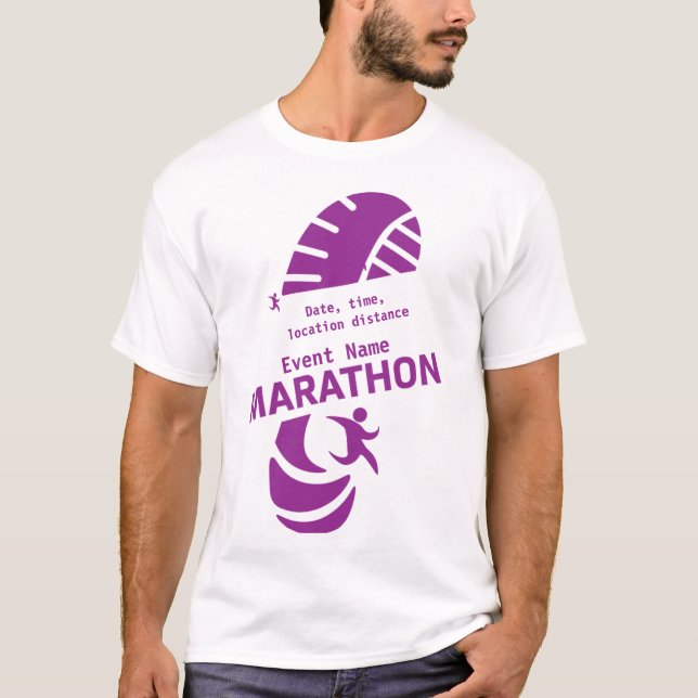 Välgörenhetsmaraton-kampanjmerch T-Shirt (Framsida)