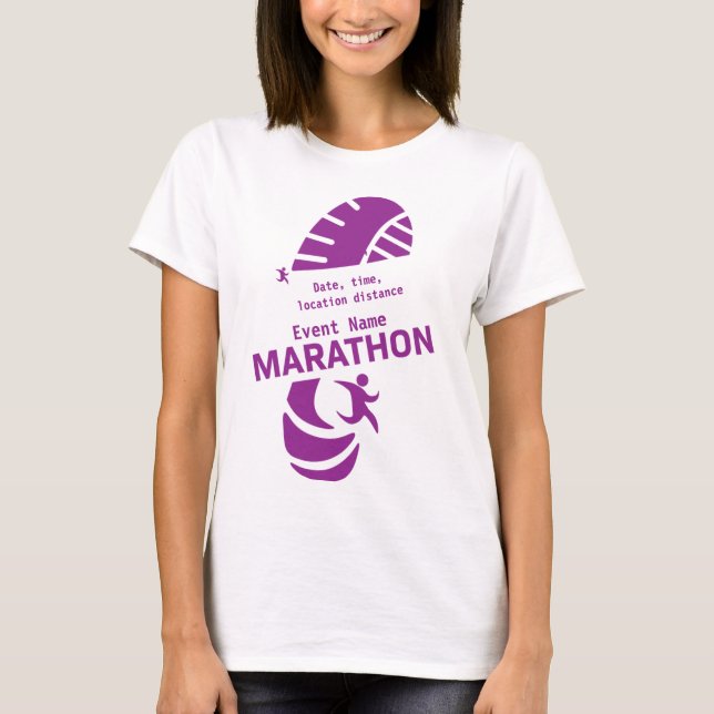 Välgörenhetsmaraton-kampanjmerch T-Shirt (Framsida)