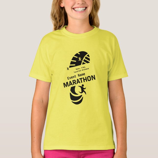 Välgörenhetsmaraton-kampanjmerch T-Shirt (Framsida)