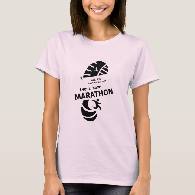 Välgörenhetsmaraton-kampanjmerch T Shirt (Framsida)