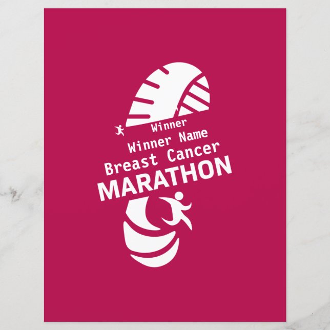 Välgörenhetsmaraton PR-evenemangsvaror (Framsida)