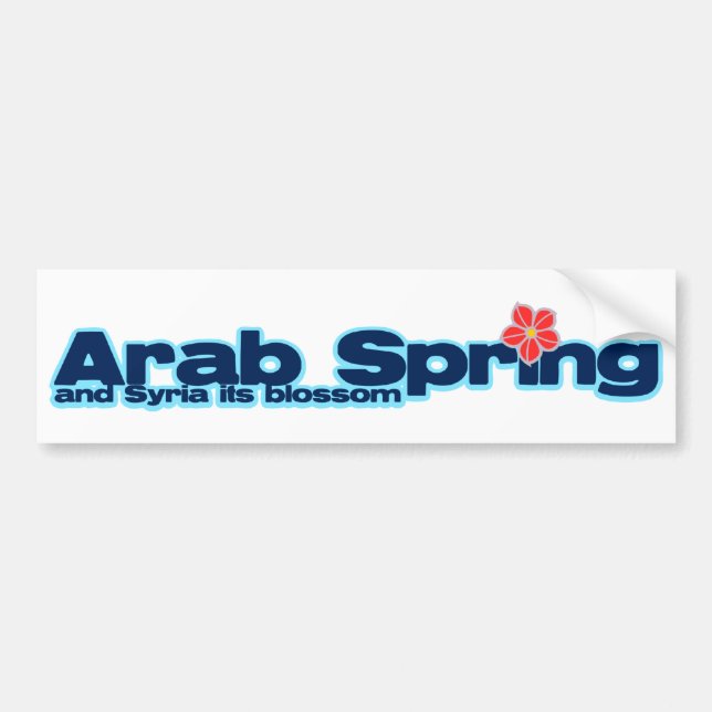 Välgörenhetsprojekt: Syriska revolutionen Arabiska Bildekal (Framsidan)