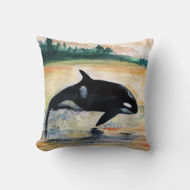 Välgstövning Orca Throw Cushion 41 cm x 41 cm Kudde (Framsida)