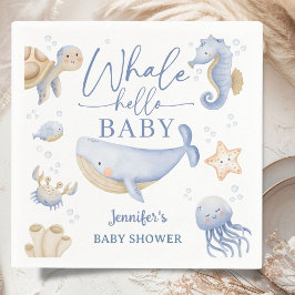 Valhaj Babydopp Pojke Blå Ocean  Pappersservett