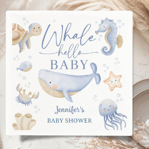 Valhaj Babydopp Pojke Blå Ocean Pappersservett