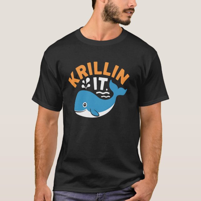 Valhaj Krillin Det Roligt Skämt Kläder För Havsäls T Shirt (Framsida)