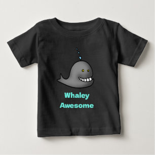 Valhaj Super Rolig Val Design T Shirt