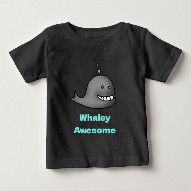 Valhaj Super Rolig Val Design T Shirt (Framsida)