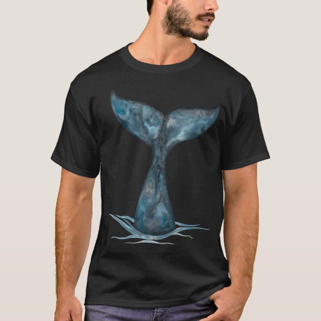 Valhajar svans t shirt (Framsida)