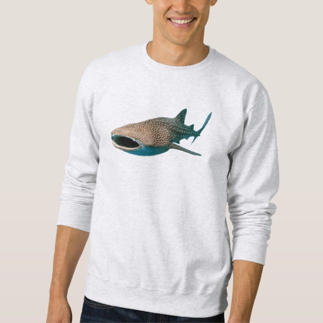 Valhajs-sweatshirt Lång Ärmad Tröja (Framsida)