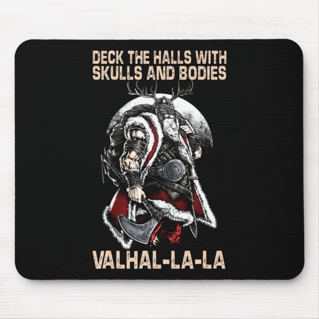 Valhalla-La Deck, med döskallar och kroppar Musmatta (Framsidan)