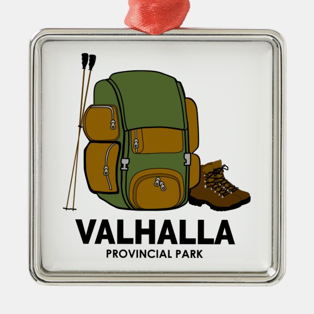 Valhalla Provincial Park Backpack Julgransprydnad Metall (Framsidan)