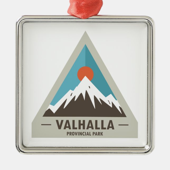 Valhalla Provincial Park Julgransprydnad Metall (Framsidan)