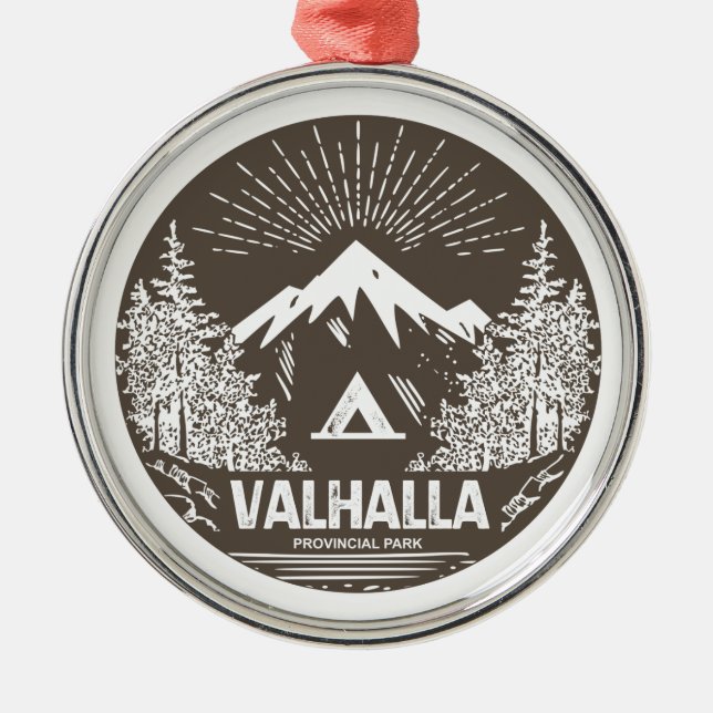 Valhalla Provincial Park Julgransprydnad Metall (Framsidan)