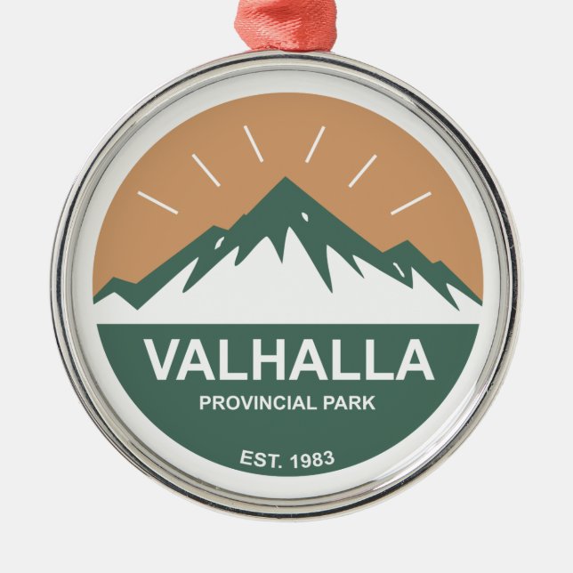 Valhalla Provincial Park Julgransprydnad Metall (Framsidan)