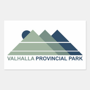 Valhalla Provincial Park Mountain Sun Rektangulärt Klistermärke