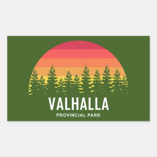 Valhalla Provincial Park Rektangulärt Klistermärke