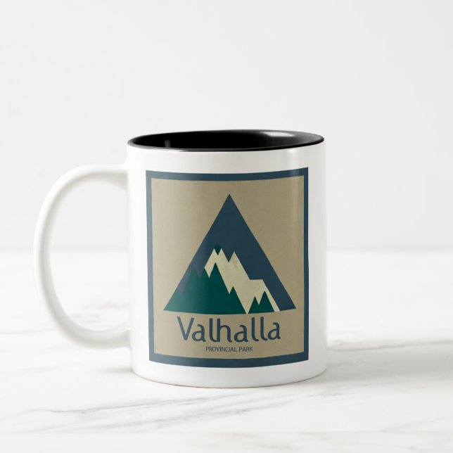 Valhalla Provincial Park Rustic Två-Tonad Mugg (Vänster)