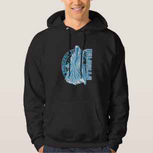 Valhalla Varg Mask Odin Runes Norse Compass Viking Hoodie