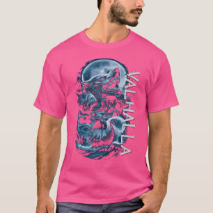 Valhalla-Vargen är mystisk och stark T Shirt