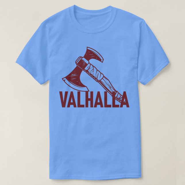 Valhalla Viking Ax Classic TShirt T Shirt (Design framsida)