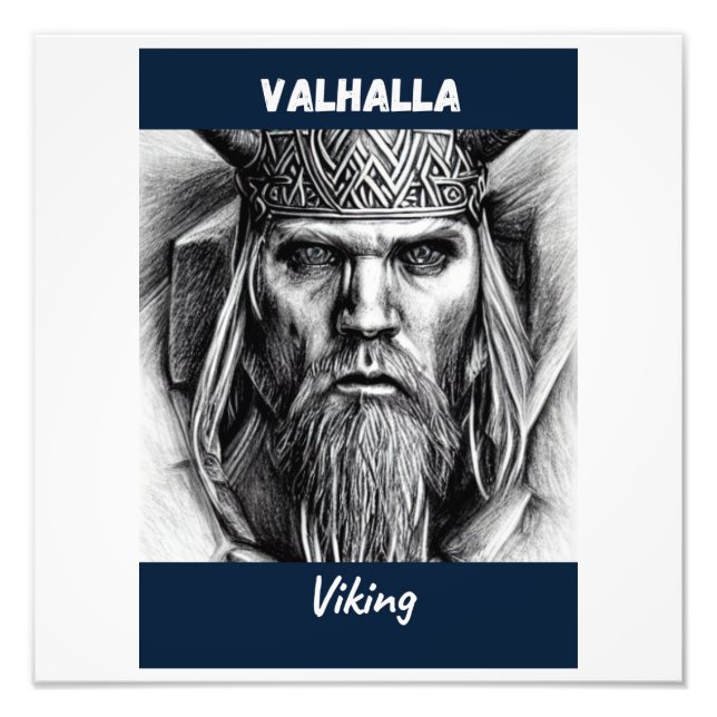 Valhalla Viking Fototryck (Framsidan)