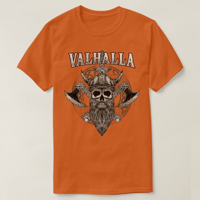 Valhalla Viking Norse 3 T Shirt (Design framsida)