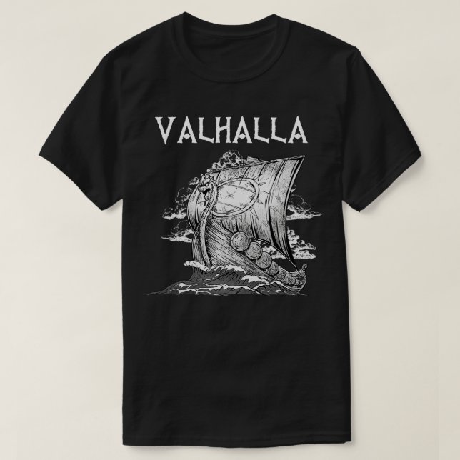 Valhalla Viking Norse 4 T Shirt (Design framsida)