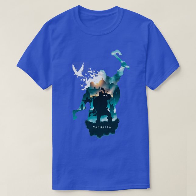 Valhalla Vikings 1 T Shirt (Design framsida)