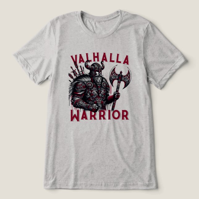 Valhalla Warrior T Shirt (Design Framsida)