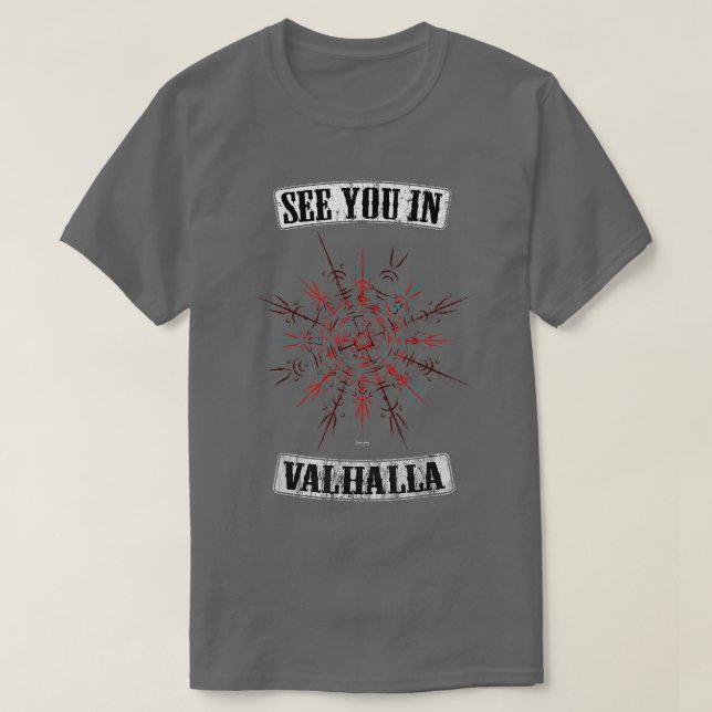 Valhalla Warriors Berserker Vikings Odin Ragnar137 T Shirt (Design framsida)