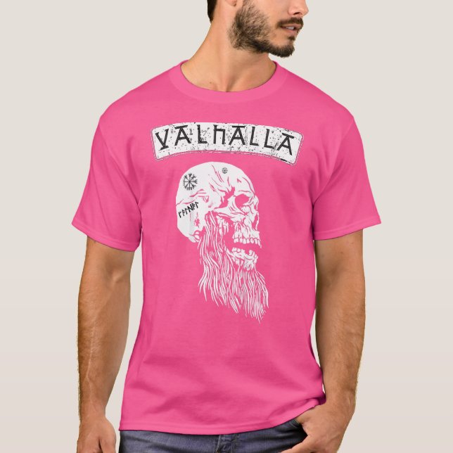 Valhalla Warriors Berserker Vikings Odin Ragnar Ba T Shirt (Framsida)