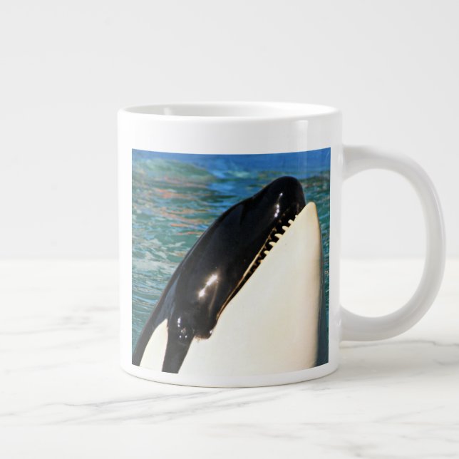 Valhvalshav Hej ögonblick Jumbo Mugg (Höger)