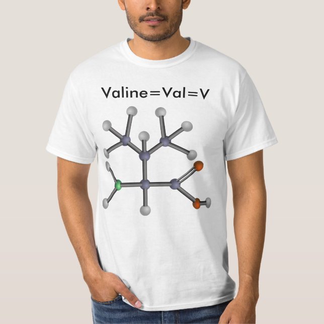 Valine (amino syra) tee (Framsida)