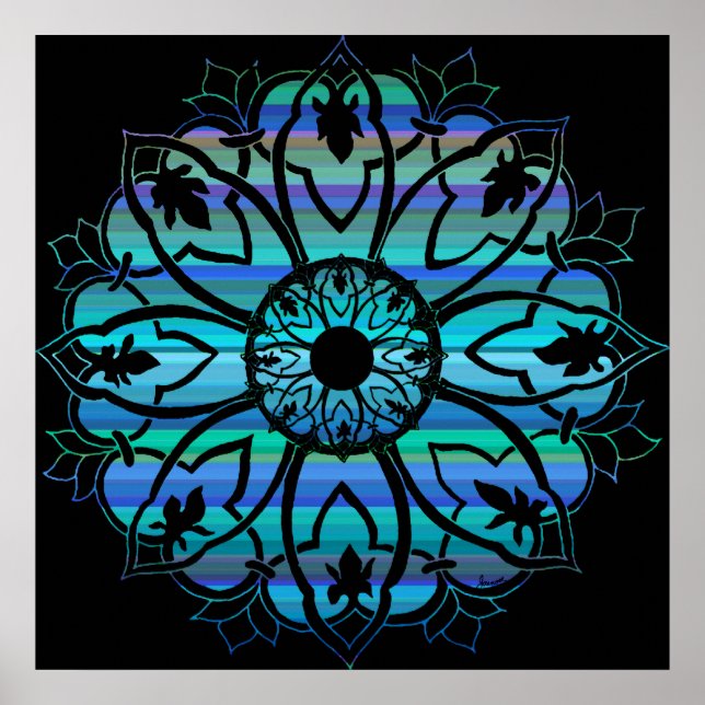 Valium Pane Midnight-utskrift Poster (Framsidan)