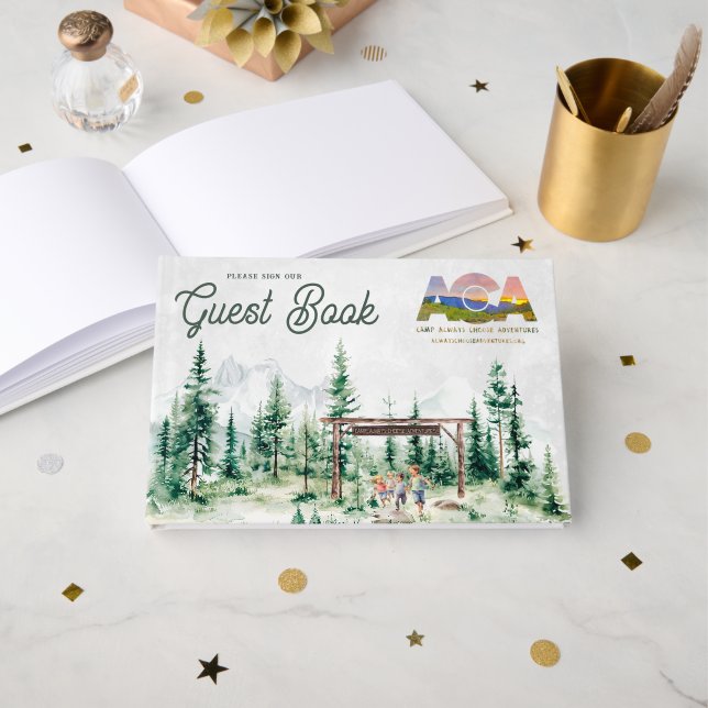 Välj alltid Äventyr i läger Gästböcker (Framsida öppen)