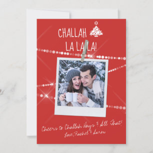 Välj Anpassningsbar Färg Photo Chrismukah Card R