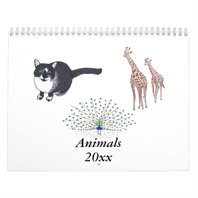 Välj år i djurmuskalendern kalender (Omslag)