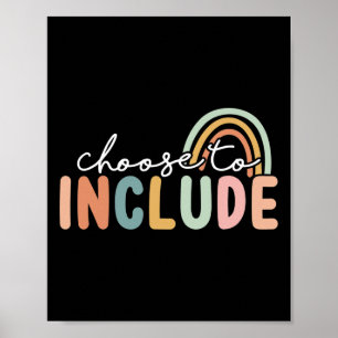 Välj att inkludera Speciell Lärarautism Poster