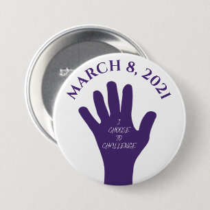 Välj att utmana 8:e kvinnodagen 2021 knapp