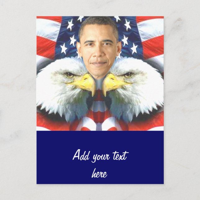 Välj Barack Obama_ igen Vykort (Framsida)