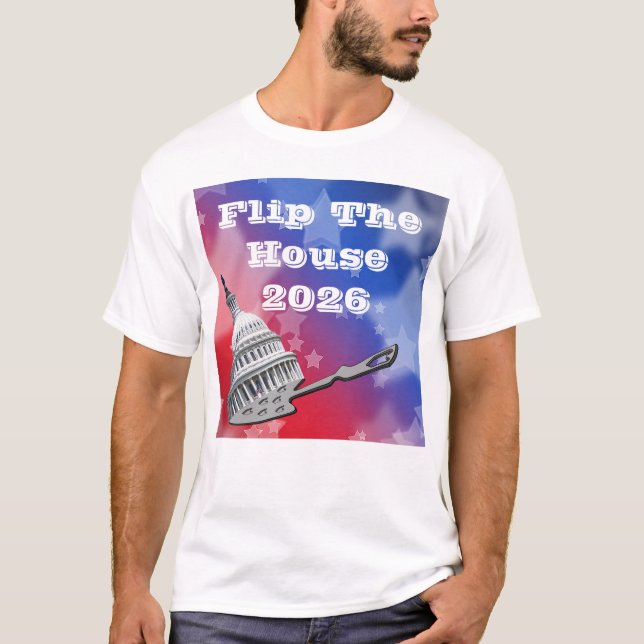 Välj Blått i Husomröstningen 2026 T Shirt (Framsida)