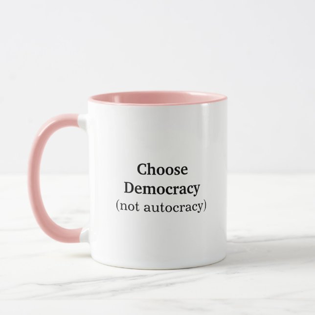 Välj Democracy Coffee Mugg (Vänster)