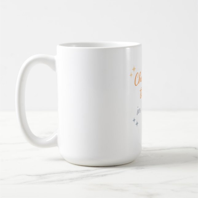 Välj det goda – Positivt citatdesign Kaffemugg (Vänster)