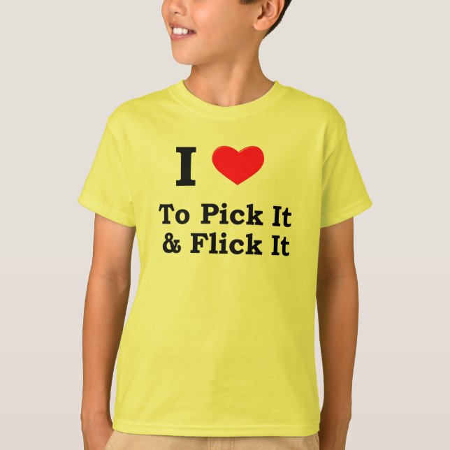 Välj det & snärta det t shirt (Framsida)