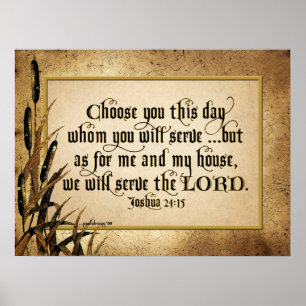 Välj dig denna dag (den Joshua 24:15) Poster