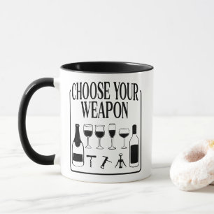 Välj din apon Funny Vin Älskare-drinker Mugg