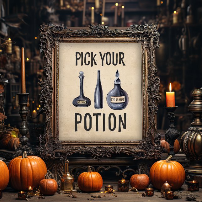 Välj din dryck | Halloweenfest-skylt Poster (Skapare uppladdad)