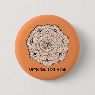 Välj din egen Färg Lacy Crochet Doily Flower Knapp